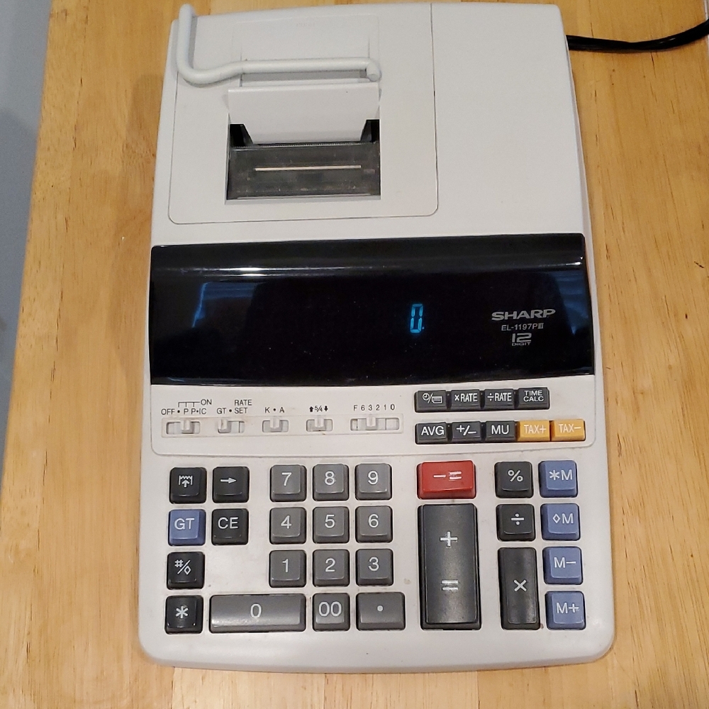 Sharp EL-2192RII Printing Calculator